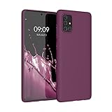 kwmobile Hülle kompatibel mit Samsung Galaxy A71 Hülle - weiches TPU Silikon Case - Cover geeignet für kabelloses Laden - Magenta Lila