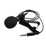 Mikinona 1 Satz Mikrofon zum Aufnehmen tragbares Mikrofon Mikrofone für Wireless kopfhörer Aufnahmewerkzeug Ansteckmikrofon am Revers Konferenzmikrofon Pu Black