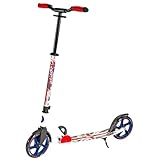 Best Sporting Scooter Erwachsene I klappbarer Roller mit Ständer I Union Jack - weiß I hochwertiger City-Roller für Erwachsene I Tretroller mit Rollengröße 205 mm I ergonomischer Lenker