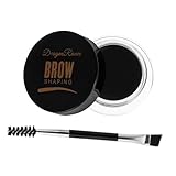 Happyyami Augenbrauenstift-Stylingcreme augenbrauenwachs Augenbrauengel für flauschige Brauen Augenbrauengel für gut gepflegte Brauen Augenbrauenfarbe Augenbrauenformer Plastik Black