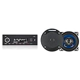 Blaupunkt Madrid 200 BT | Bluetooth, RDS Tuner, Freisprecheinrichtung, USB, Aux-In & ICx 402 2-Wege Einbau-Lautsprecher 180W Inhalt: 1 Paar, ICX402, Schwarz