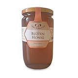 Blütenhonig 1000g / 1kg flüssiger Honig mit feinem natürlichen aromatischen Geschmack, rein und Hochwertig in Premium Imkerqualität