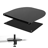 Schwarz Display Montageverstärkungsplatte, Passend für die Meisten Monitorhalterung, Verbessert die Stabilität von Monitorhalterung, Geeignet für Dünnes Glas und Andere Desktops (Schwarz)