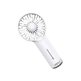 HIOPOIUYT Kleiner Ventilator, Reiseventilator, Schreibtisch-Ventilator, Schlafzimmerventilator, Büroventilator, Luftkühlung, Handventilator für Büro, Bibliothek und Klassenzimmer