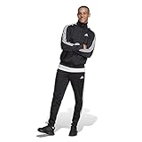 adidas Herren Basic 3-Stripes Tricot Track Suit, Black, XXL