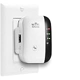 WLAN-Repeater, leistungsstark, 300 Mbps, WLAN-Verstärker, 2,4 GHz, WiFi, Range Booster WiFi, Repeater, kabelloser Extender mit Ethernet-Port, Schutz WPS, RJ45, WiFi Extender WiFi Booster