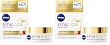 NIVEA VITAL SOJA Anti-Age Straffende Tagespflege LSF 15, straffende Gesichtspflege für reife Haut mit natürlichem Soja-Extrakt, Tagescreme mit LSF gegen Pigmentflecken (50 ml) (Packung mit 2)