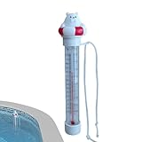 Schwimmendes -Thermometer - Digitalwassertemperaturmesser, Outdoor -Zubehör | Großes LCD -Display Schwimmendes Thermometer, Genaues Pooltemperaturleser Für Schwimmbäder, Whirlpools, Teiche,