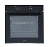 GEDTECH Einbau-Backofen GFO76BL Schwarz 76L Umluft Grill Kalttür Dampffunktionen
