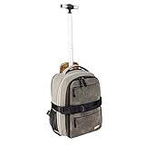 Cabin Max Evos Hybrid Rucksack Trolley Handgepäck 40x30x15 cm (erweiterbar auf 40x30x20 cm) - Trolley Handgepäck Rucksack mit Rädern für Easyjet, Eurowings, Wizzair etc.