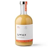 GIMBER N°2 700 ml Brut – Biologisches Ingwerkonzentrat | 50% weniger Zucker | Alkoholfrei & natürlich | Bio-Getränk aus Ingwer, Yuzu Frucht und Zitronenthymian Premium Bio-Essenz für Drinks, Cocktails