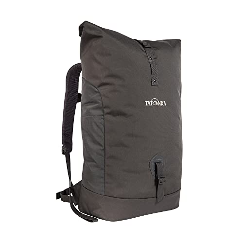 Tatonka 34l Daypack Grip Rolltop Pack - Rucksack mit Rollverschluss und 15 Laptopfach - Tagesrucksack für Frauen und Männer - 34 Liter (titan grey)