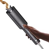 TYMO CURLPRO Lockenstab Automatisch - Hitzeschutz Beach Waves Lockenstäbe 25mm mit 3 Temperaturstufen, 160-210℃, Automatischer Rotierender Lockenstab für Große und Kleine Locken, Metallgrau