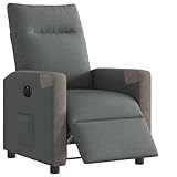 Relaxsessel Elektrisch Dunkelgrau Stoff,jiangboyue-3324081