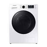 Samsung WD91TA049BE/EG Waschtrockner, 9/6 kg, 1400 U/min, Ecobubble, AirWash, Hygiene-Dampfprogramm, Weiß