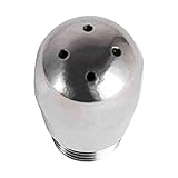 Fruusv Milchschaum-Auslauf, Ersatzzubehör für Espressomaschinen, Dampfstab, Kaffeemaschinen-Auslauf, ca. 12,5 x 21 mm Größe, Edelstahl-Material, Farbe: Weiß