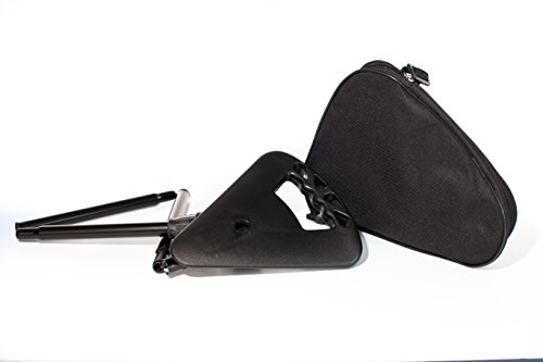 Sitzstock faltbar mit passender Tasche Farbe schwarz für Körpergrößen von 170 bis 180 cm