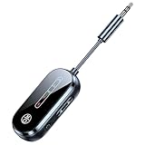 Senderempfänger | bluetooths -Sender | Aux bluetooths Adapter | Drahtloser Adapter mit geringer Latenz, Rauschreduzierung, Stecker und Spielen Audio für TV -PC -Kopfhörer -Lautsprecher -Stereo