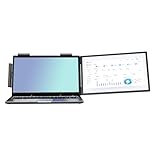 ASHATA 14 -Zoll -Laptop -Bildschirm Extender External Tragbares Display FHD 1080p IPS Rotatable Bildschirm mit 180 -Grad -Rotation für 13,3 Bis 16 Zoll Laptops (EU-Stecker)