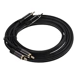 Uonlytech Audioleitung koaxkabel coaxial cable koaxialkabel handykabel speaker cables Subwoofer-Zusatzkabel Audiokabel Cinch-Kabel Hilfskabel Stereokabel Sauerstofffreies Kupfer Grey