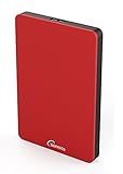 Sonnics 1TB Rot Externe tragbare Festplatte USB 3.0 super schnelle Übertragungsgeschwindigkeit für den Einsatz mit Windows PC, Apple Mac, XBOX ONE und PS4 Fat32
