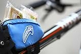 Carboo4U Fahrradtasche/Kleine Rahmentasche in blau für jeden Fahrrad-Typ, Wasserabweisende Oberrohrtasche für Mountainbike, MTB, Rennrad und Triathlonrad