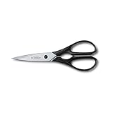 Victorinox Haushaltsschere, Küchenschere, Stoffschere, Extra Scharfe Klinge, Rostfrei, Robuster Kunststoffgriff, schwarz