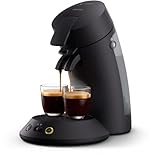 Philips Senseo Original Plus Kaffeepadmaschine mit Kaffeestärkeauswahl, Coffee Boost Technologie, aus recyceltem Plastik, Farbe: Schwarz (CSA210/60)