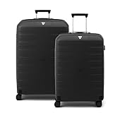 RONCATO Box Sport Kofferset (Großer, Mittelgroßer) Schwarz/Schwarz