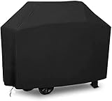 Grillabdeckung, Grill Abdeckhaube Wetterfest Abdeckhaube Gasgrill 210D Oxford UV-beständige BBQ Cover Grill Abdeckplane Gasgrill Grillabdeckung Regendicht BBQ Abdeckung Cover (145x61x117cm)