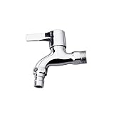 SHINEOFI Wasserhahn Wasserhahn Waschtischarmaturen Waschmaschine Tap Silber