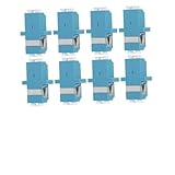DOITOOL 10 Stück Teiliges Singlemode Glasfaseradapter mit Hochpräziser Keramikhülse Wiederverwendbar Hitzebeständig Niedriger Einfügedämpfung Schutzkappe Für Zuverlässige Kabelverbindung