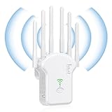 VHV WLAN-Repeater für den Außenbereich, leistungsstarker WLAN-Repeater, 1200 Mbit/s, WLAN-Repeater, 6 Antennen, WLAN-Verstärker, kabellos, WiFi Extender, unterstützt bis zu 45 Geräte, ausgestattet mit