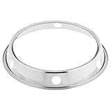 XVHOAB Runder Boden, traditioneller Handhämmerung Kohlenstoffstahl -Wok -Pfanne, Pow Wok für Gaskocher oder Grill 25 cm Ring