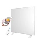 Quality Heating Hochwertige Heizung – bewegliches Infrarotpaneel der OR-Serie – 60,5 x 60,5 cm (freistehend mit Thermo. + WLAN – 450 W)