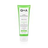 Q+A AHA Peeling Körperpeeling, Kombination aus AHA-Milchsäure und Glykolsäure in Verbindung mit physikalischen Peelings verbessert die Hautstruktur, 250ml