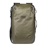 COR Surf Travel Rucksack, Carry-On Rucksack in zulässiger Handgepäckgröße, wasserfeste Reißverschlüsse, Geheimfächer, ergonomische Schultergurte, Laptop-Rucksack - The Island Hopper (28L Armeegrün)