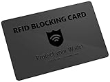 Nero Das Original: RFID Blocker Karte NFC Schutz | Schutz vor Datendiebstahl | Kreditkarten Schutz | Blockierkarten für Geldbörse, Bankkarte, Ausweise, Reisepass | Keine Schutzhüllen