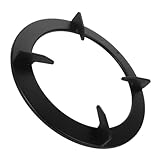 Gatuida Haushalts-Gasherdgestell gaskocher gaskochfeld Topfhalter Gasofen Unterstützungsring Kochfeld Zubehör Kochfeldständer Wok-Ständer -Herdgestell Zubehör für Gasherde Eisen Black