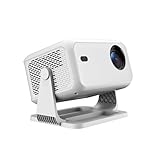 VNEIMQN Beamer Native 1080P | Automatischer Fokus & Keystone-Korrektur | WiFi 6 + Bluetooth 5.2 | 180° schwenkbar mit 50% Zoom | Staubgeschützt für Heimkino/Garten (L350-STANDARD)