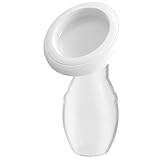 KOAHDE Manuelle Milchpumpe aus Silikon, manuelle Milchpumpe, transparente Milchpumpe, Milchauffangbehälter, Breast Pump und Silikonauffangbehälter