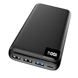 Power Bank 27000mAh Externer Akku - Bilivein Powerbank 22,5W Schnelles Aufladen Tragbares Ladegerät, PD USB C Input & Output mit LED Display für iPhone 16/15/14/13/12 Pro/Pro Max Serie Tablet, etc