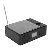 SENECESLI CD -Player Tragbarer Bluetooth, Desktop -wiederaufladbare CD -Player mit Timer HiFi -Lautsprechern Staubabdeckung LCD -Bildschirmanzeige für Auto oder Zuhause