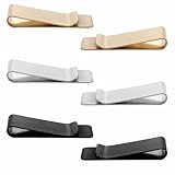 YUXIANLB 6 Stück Edelstahl Geldklammern Schlanke Metallklammern für Geldbörsen Bargeld Elegante Visitenkartenhalter mit Silber Gold Finish Geldscheine Ausweise Kreditkarten Mitgliedskarten Hochzeiten