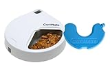 Kerbl Cat Mate Futterautomat C300 (für Hunde + Katzen, 3 Futter-Fächer für je 330 g Tierfutter, mit Kühlakku für frisches Futter, Napf + Deckel spülmaschinenfest, ohne Batterie) 80897