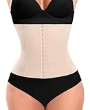 Schlankheitsgürtel, für flachen Bauch, Damen, unsichtbar, Schlankheits-Korsett, Waist Trainer, Taillenmieder, figurformend, beige, 50