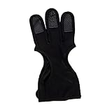 VICASKY Verstellbarer Bogenschießhandschuh für Finger Langlebiger Schutz für Bogenschützen Geeignet für Recurve Bogenschießen PU Material Gefertigt Leicht und Tragbar