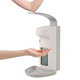 Kunststoff-Desinfektionsspender, 500ml Eurospender Seifenspender Wandmontage, Desinfektionsmittel-Spender Seifenspender zur Wand-Befestigung Seifenspender Stehend ohne Bohren, Weiß