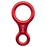 Osmond 35KN Kletterkarabiner Figur 8 Abseilgerät Abseilgerät Aluminium Figur Sicherungsgerät Abseilen Downhill Ausrüstung