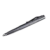 Remize® R007 Taktischer Kugelschreiber - Kubotan Tactical Pen - Selbstverteidigungs-Stift - Glasbrecher (Grau)